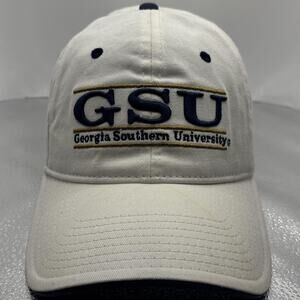 Vintage Y2K Georgia Southern GSU Hat The Game Strapback White College Cap